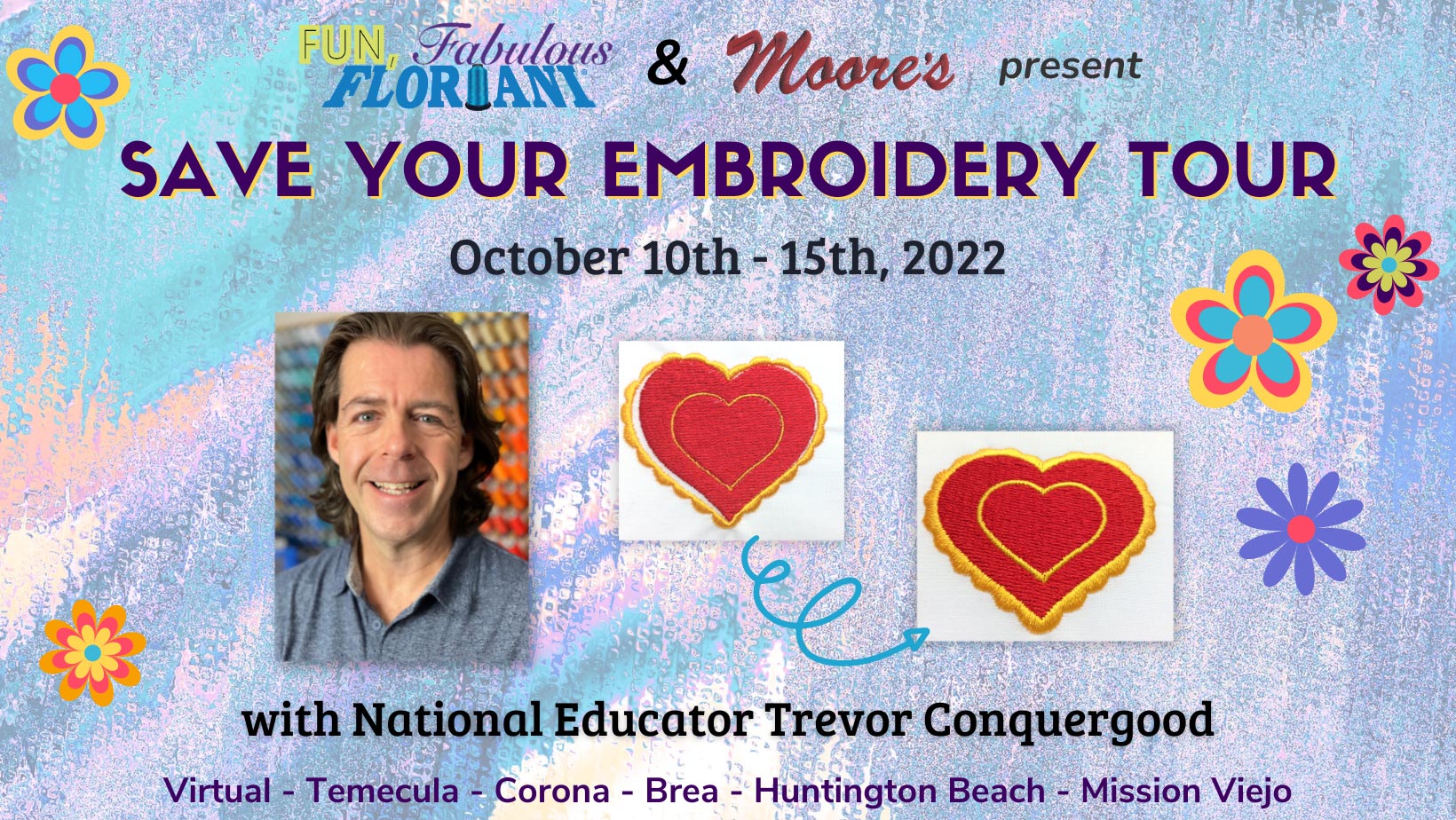 Save Your Embroidery Tour event home page banner