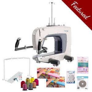 Grace 16X Manual midarm quilting machine main product image with featured bundle