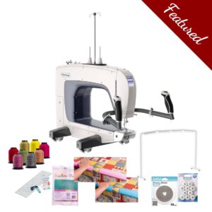 Grace 16X midarm quilting machine main product image with featured bundle