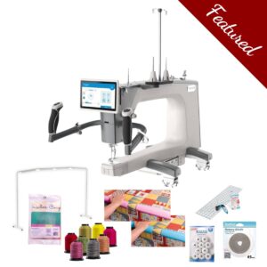 Grace 19X Elite longarm quilting machine main product image with featured bundle