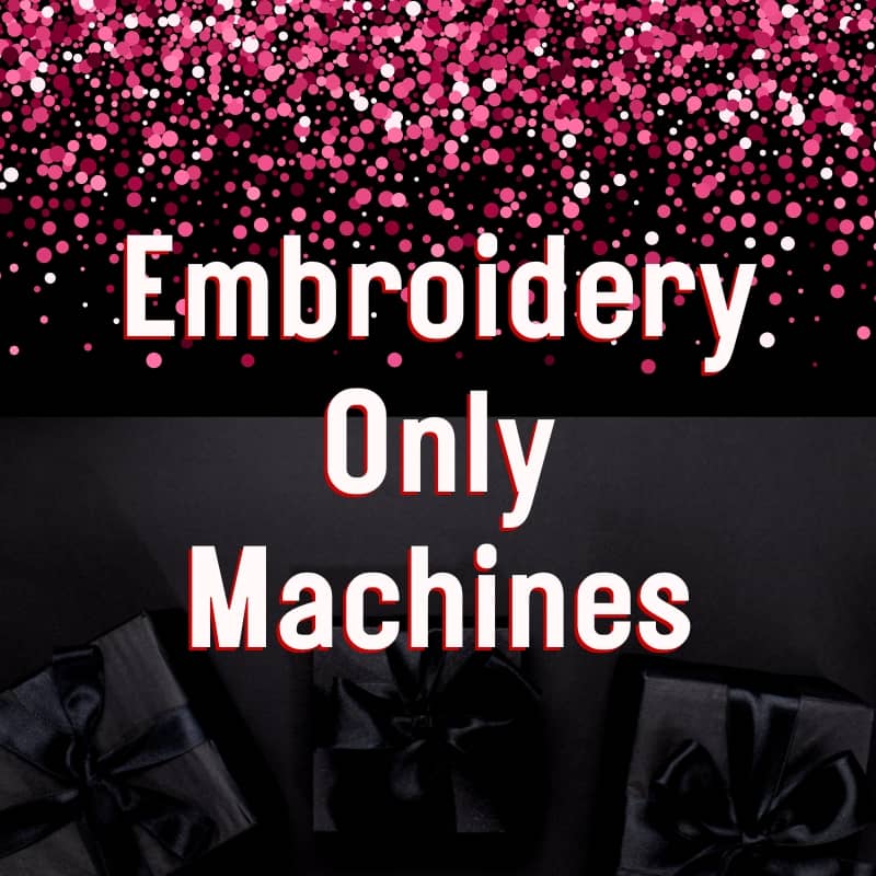 Warehouse sale Category Card for embroidery only machines