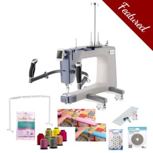 Grace Q'nique 19X longarm quilting machine main product image with featured bundle