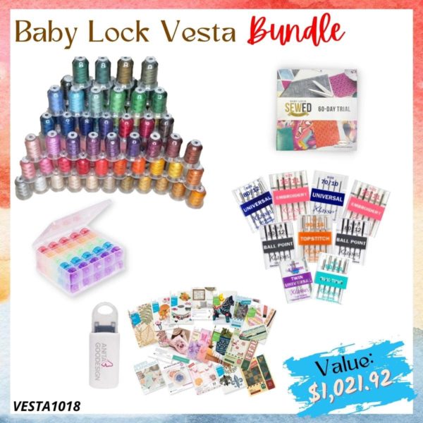 Baby Lock Vesta bundle for pre-Thanksgiving Sale