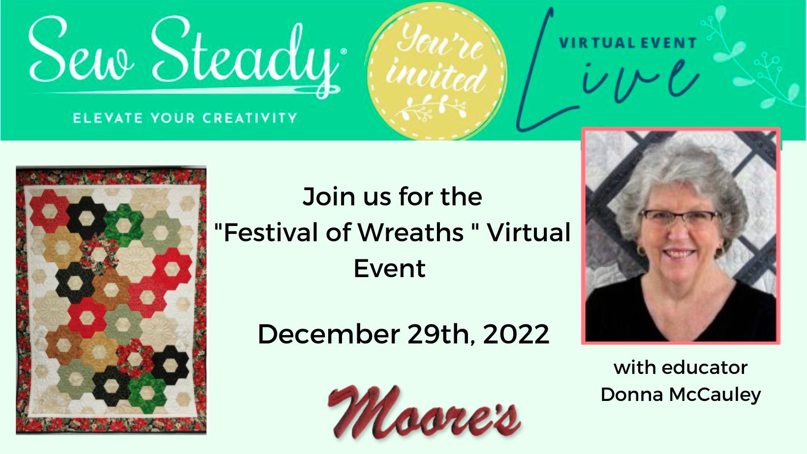 Sew Steady Festival OfWreaths VirtualEventCard