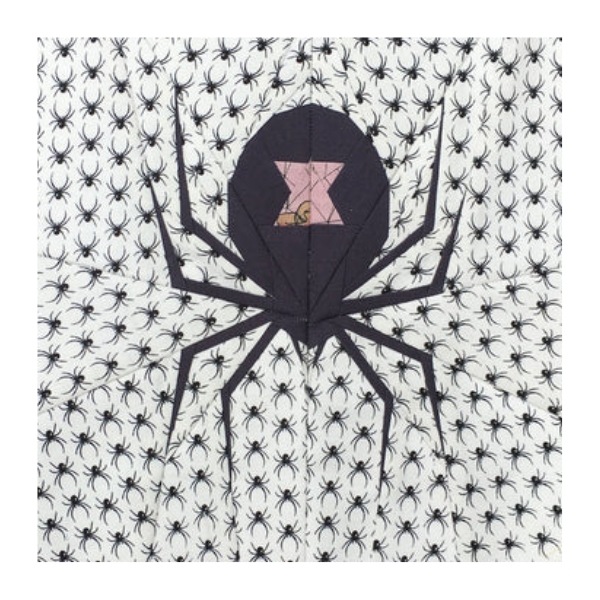Flying Parrot Quilts Spooky Spiders spider background