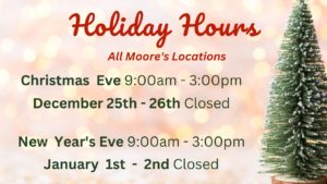 Holiday Hours info card for Notifications carousel
