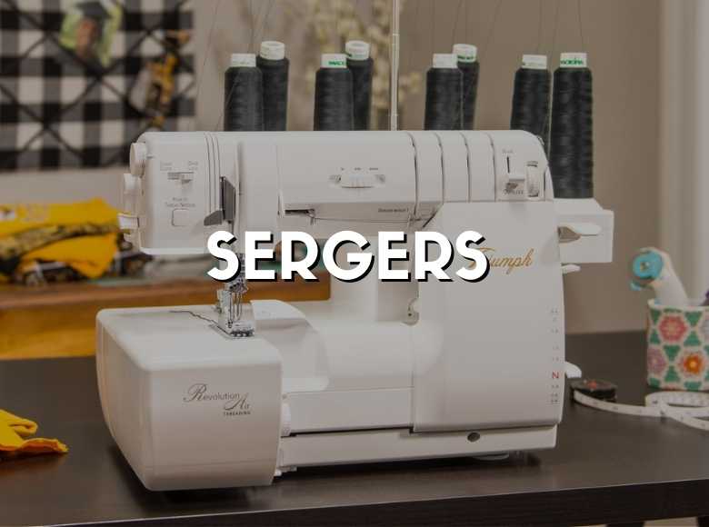 Year End sale Category Card for sergers