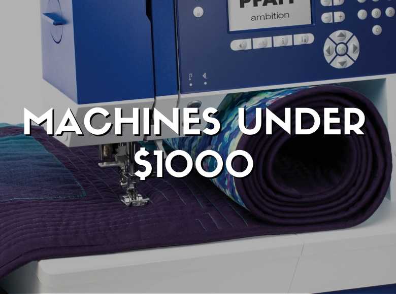 Year End  sale Category Card for machines under $1000