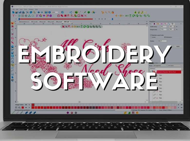 Category for machine embroidery software