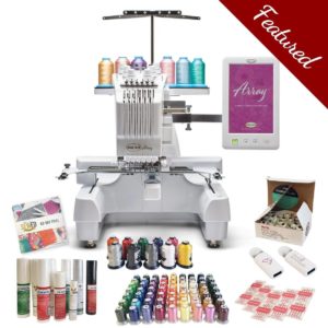 Baby Lock Array multineedle embroidery machine main product image with bundle
