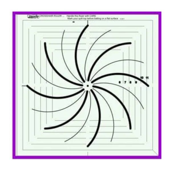 Sew Steady Westalee Spiral Crosshair Ruler - 8 point main product image