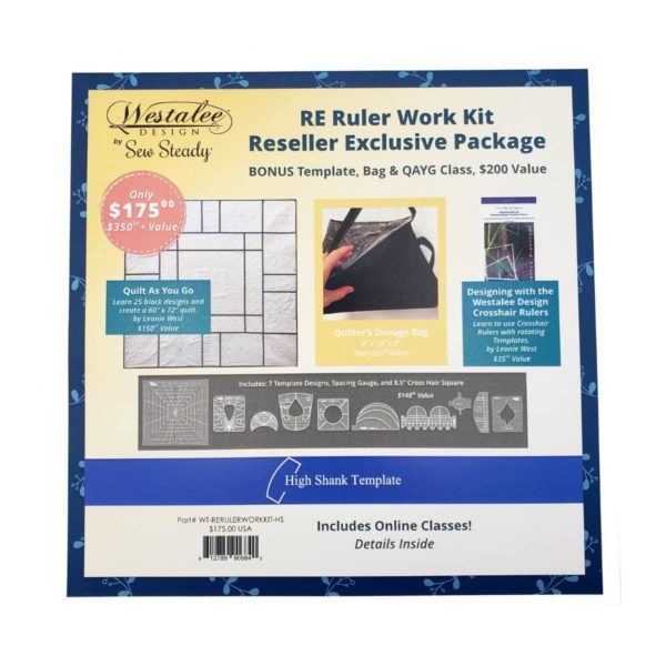 Sew Steady Reseller Exclusive Ruler Work Kit with Class main product image