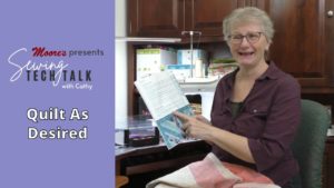 Info Card for vlog Quilt as Desired (Sewing Tech Talk with Cathy)