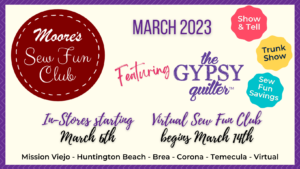 Sew Fun Club March 2023 info card