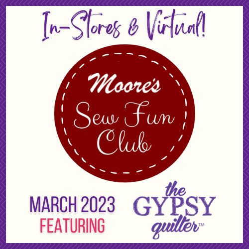 Sew Fun Club March 2023 featuring Gypsy Quilter sign-up page image