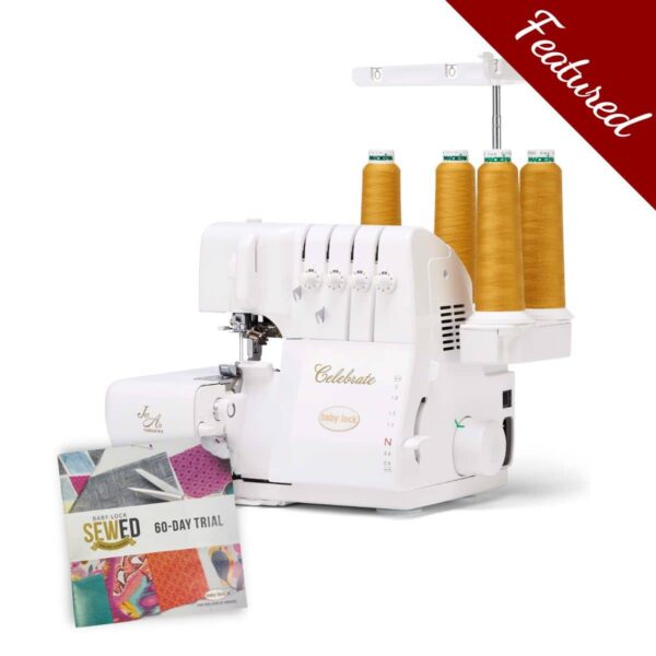 Baby Lock Celebrate serger main product image with featured bundle