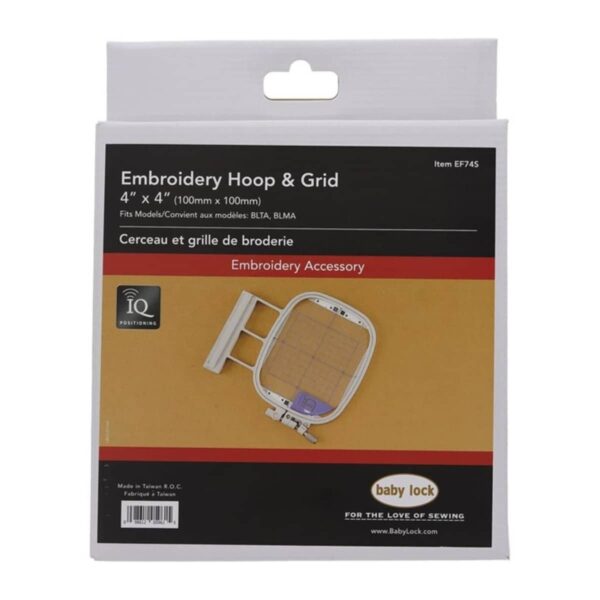 Baby Lock EF74S 4"x4" IQ Positioning Hoop and Grid