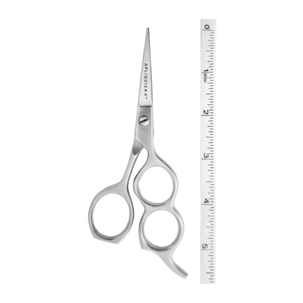 Apliquick medium micro-serrated scissors with measurement