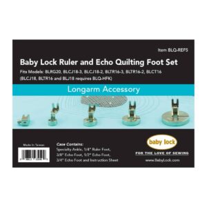 Baby Lock Ruler and Echo Quilting Foot Set main product image