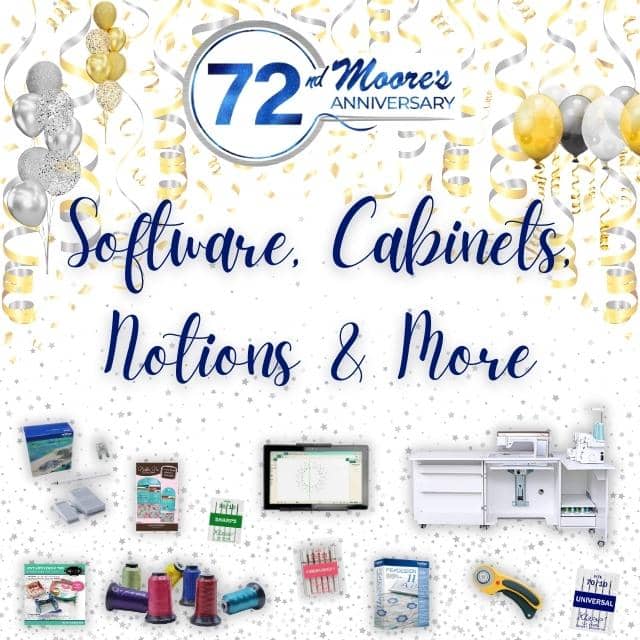 72nd Anniversary SoftwareCabinetsNotions Category Card