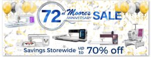 Home page banner for 72nd Anniversary Sale May 2023