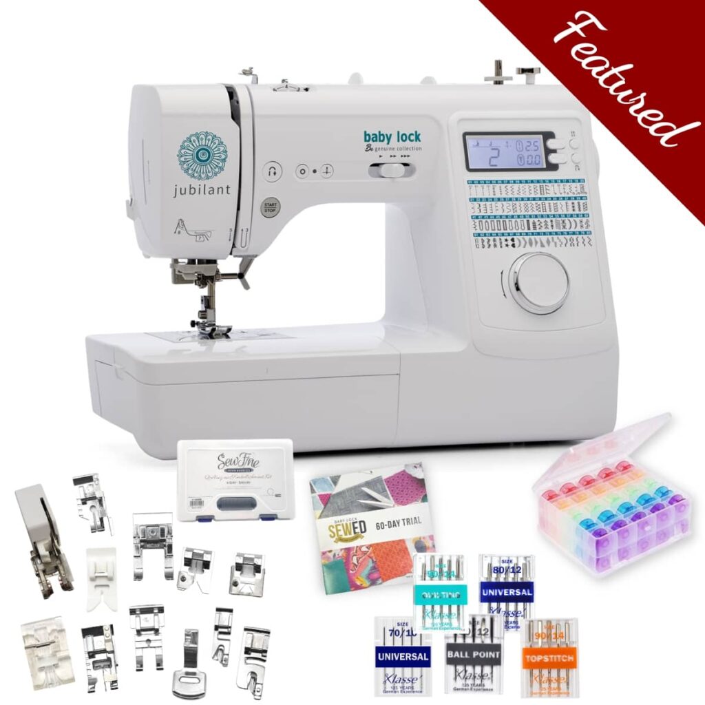 Baby Lock Jubilant is available at all Moore's Sewing locations