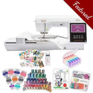 Baby Lock Vesta Sewing and Embroidery Machine main product image with featured bundle
