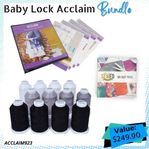 Baby Lock Acclaim Bundle for warehouse sale