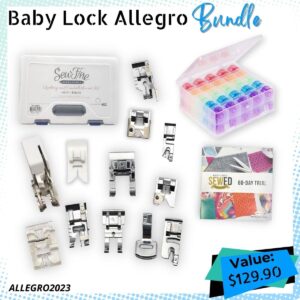 Baby Lock Allegro Bundle for warehouse sale