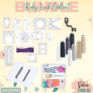 Baby Lock Gallant bundle for April