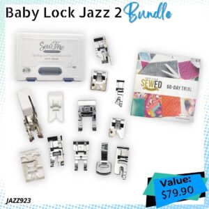 Baby Lock Jazz 2 Bundle for warehouse sale