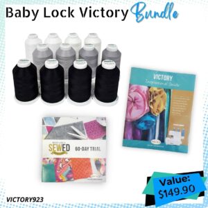 Baby Lock Victory Bundle for warehouse sale