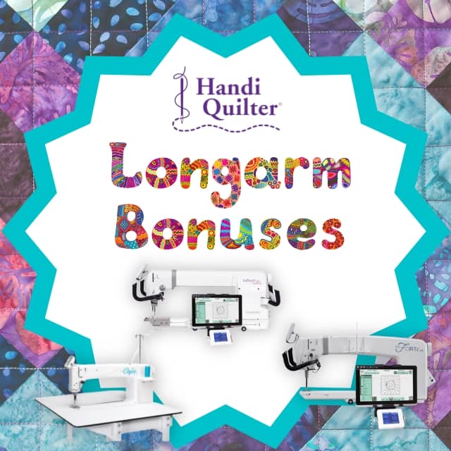 Category Card for Longarm Discovery event bonuses on HQ longarm machines