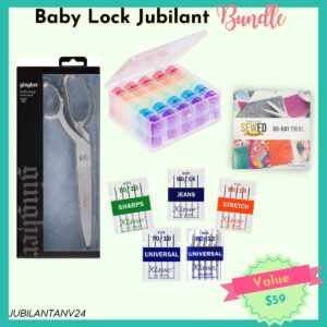 Baby Lock Jubilant bundle for Spring 2025