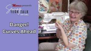 Info Card for vlog Danger! Curves Ahead! (Sewing Tech Talk with Cathy)