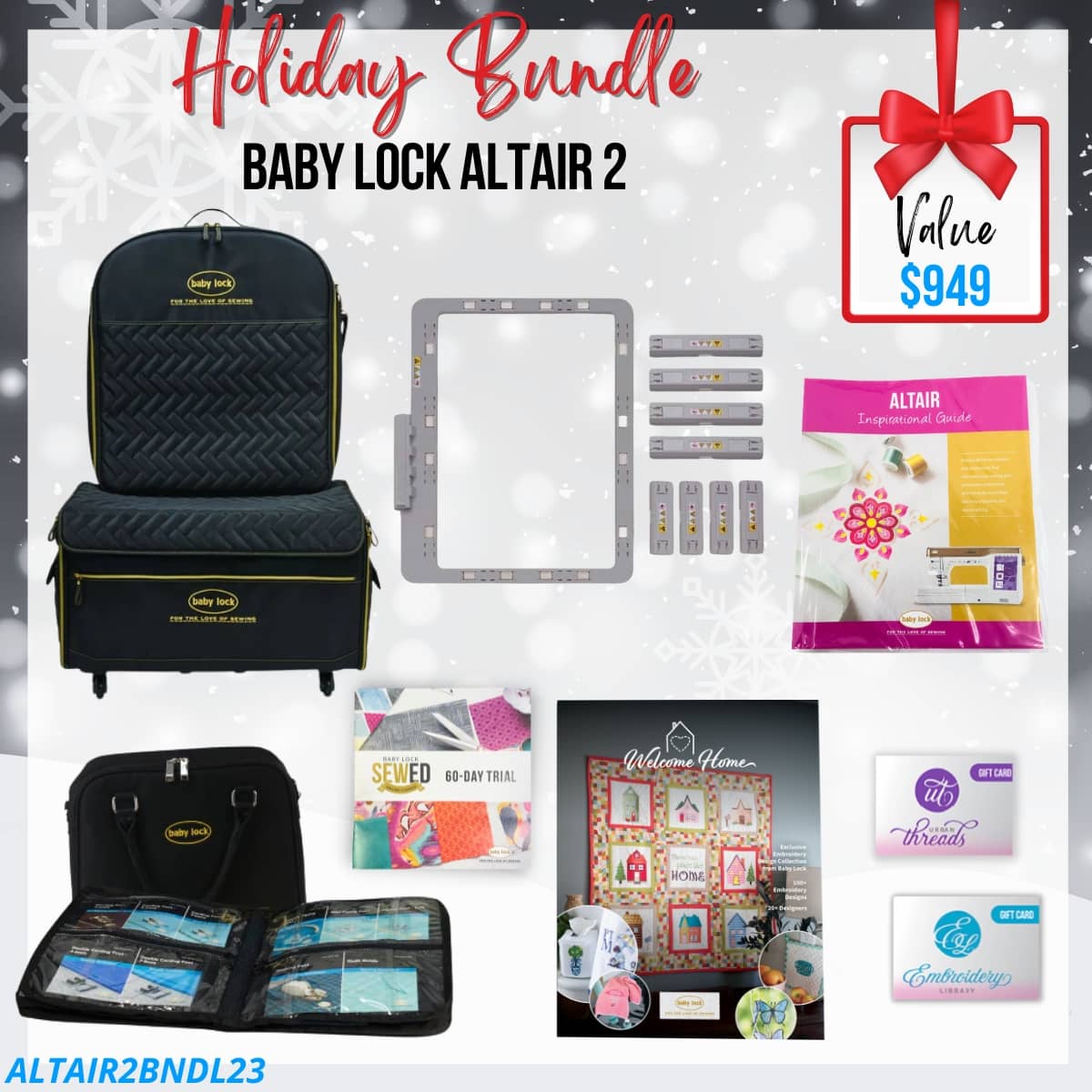 Baby Lock Altair 2 Bundle for holiday sale