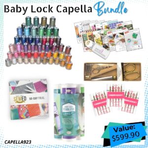 Baby Lock Capella bundle image for warehouse sale