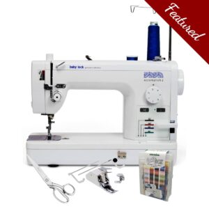 Baby Lock Accomplish 2 straight stitch machine main product image with featured bundle