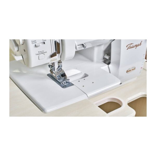Baby Lock Overlock Table attached to serger