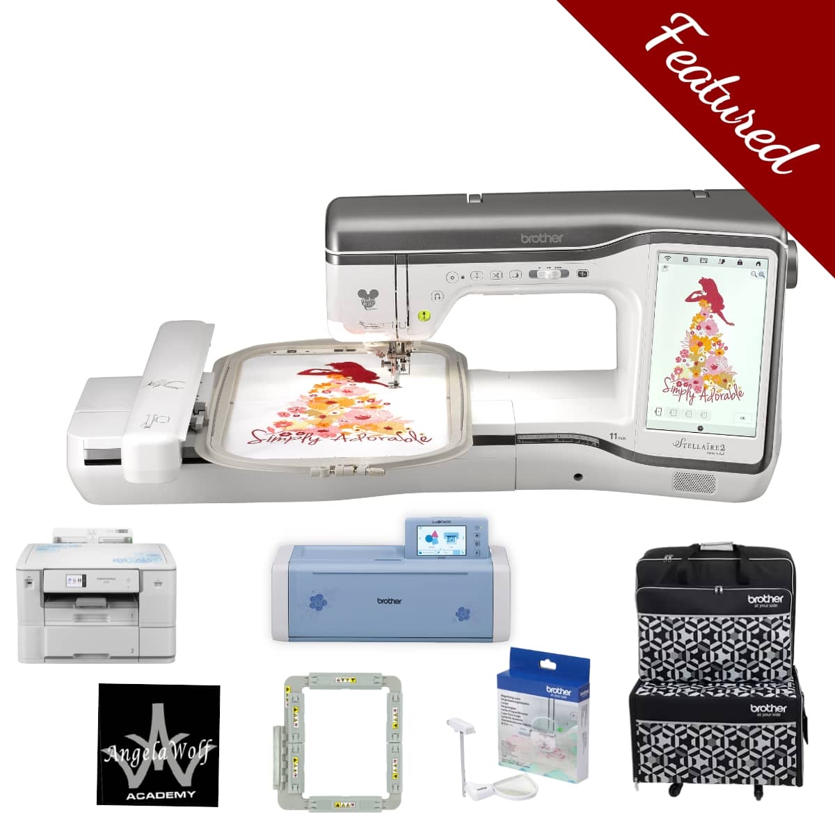 Brother SE600 Sewing & Embroidery Machine w/ 4 x 4 Embroidery Area Bundle
