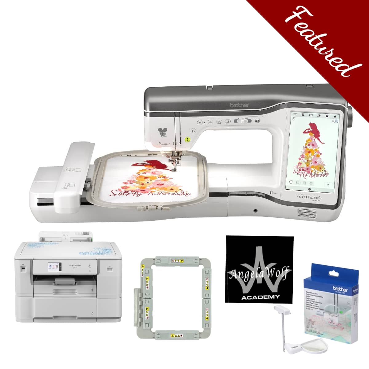 Brother Stellaire2 Innov-ís XJ2 Disney Combo Sewing and Embroidery Machine  - Sewing and Vacuum Authority