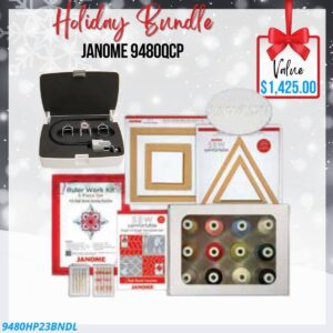 Janome Memory Craft 9480 QCP Bundle for holiday sale