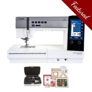 Janome Memory Craft 9480 sewing machine main product image with featured bundle