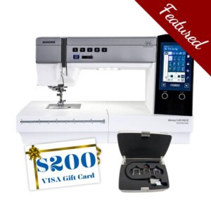 Janome Memory Craft 9480 sewing machine main product image with featured bundle