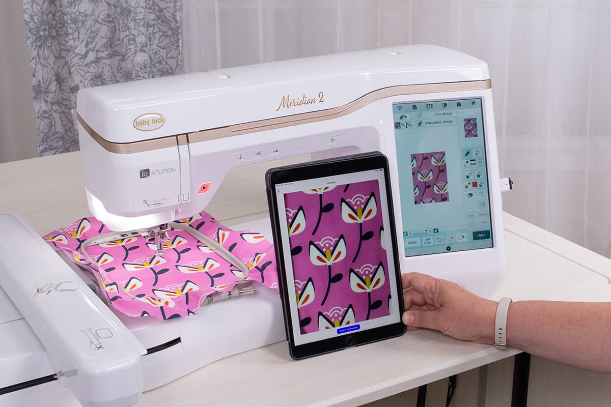 Baby Lock Meridian 2 Embroidery Machine with IQ Intuition™ Positioning App