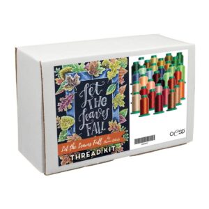 OeSD Let the Leaves Fall Tiling Scene thread kit