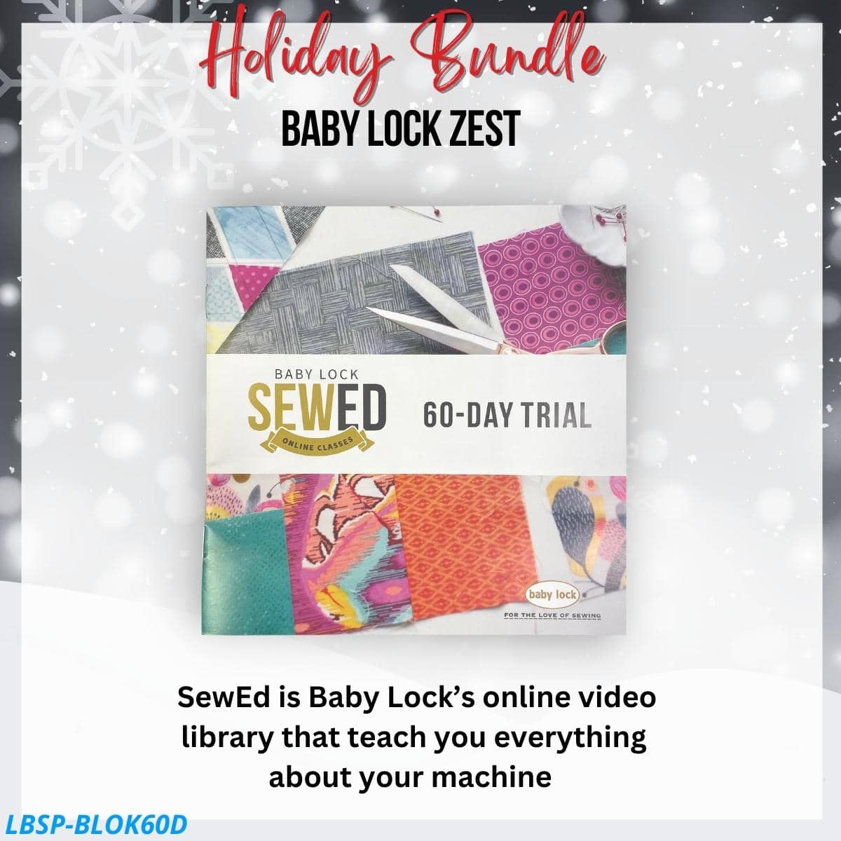 Baby Lock Zest Bundle for holiday sale