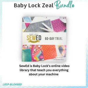 Baby Lock Zeal bundle for Warehouse Sale