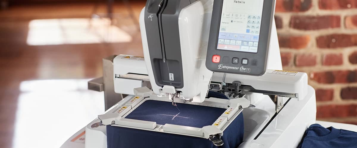 Laser for embroidery positioning