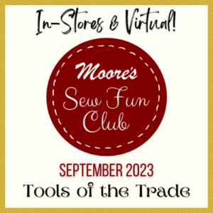 Sew Fun Club September 2023 sign up page card